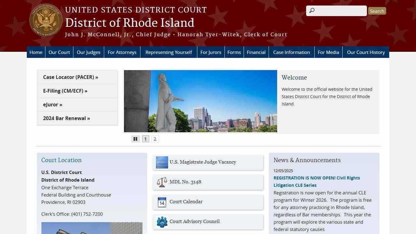 District of Rhode Island | United States District Court